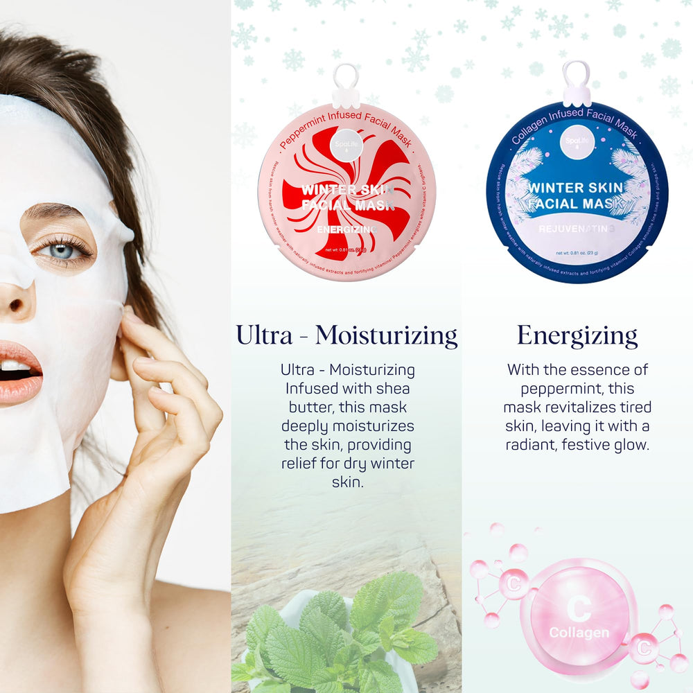 SpaLife Invierno mascarilla suave con manteca de karité para hidratación profunda.