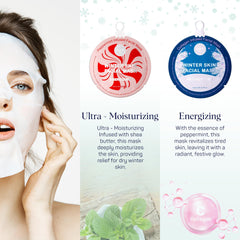 SpaLife Invierno mascarilla suave con manteca de karité para hidratación profunda.