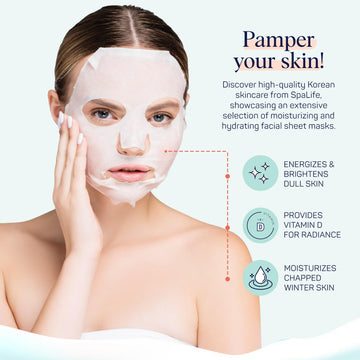 SpaLife Invierno ritual de aplicación con mascarillas para cuidado en casa.