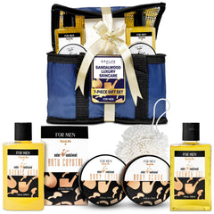 SpaLife set lujo cuidado hombre, estuche reutilizable para regalo práctico