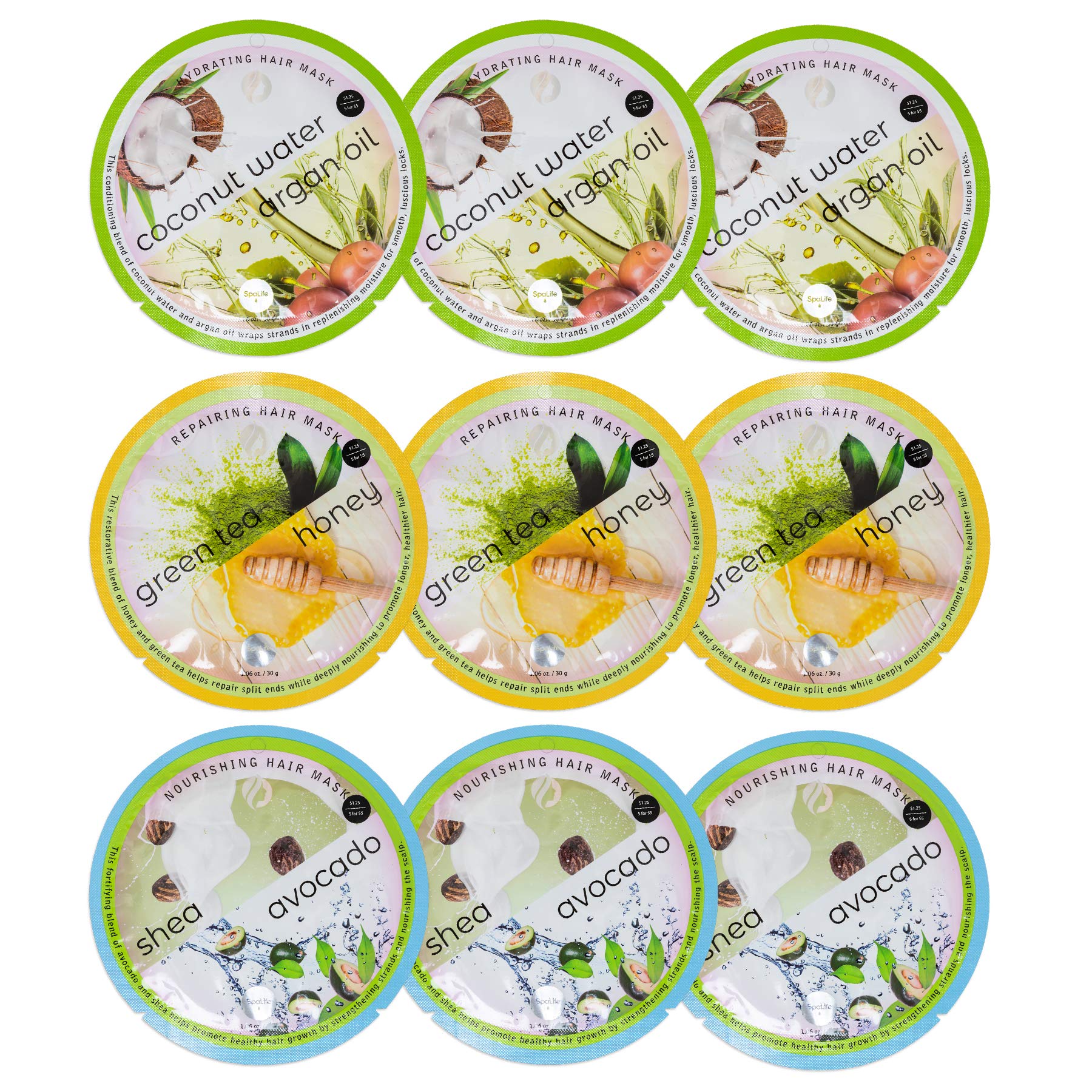 SpaLife mascarilla coreana en sobre individual, empaque práctico para uso único.