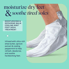 Spa Life mascarilla para pies estilo zapatilla, confort para pies cansados.