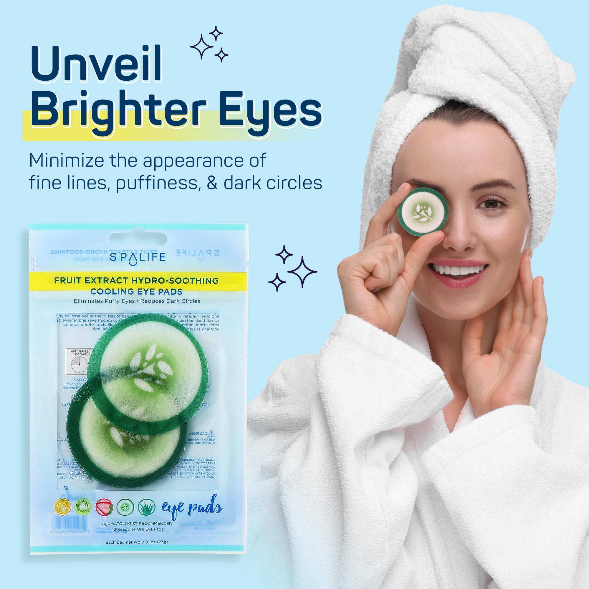 SpaLife parches oculares hidratantes coreanos para reducir ojeras.