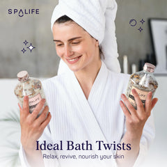 SpaLife Pétalos en baño: experiencia de spa en casa con aroma floral.
