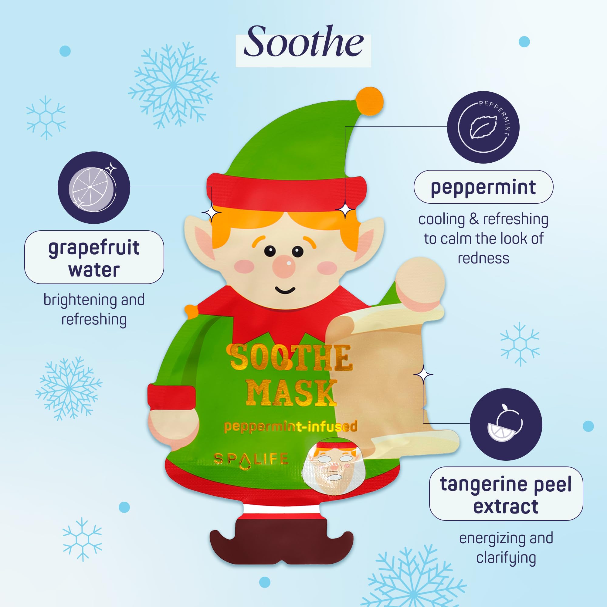 SpaLife Santa Workshop mascarillas perfectas para regalo entre amigas.
