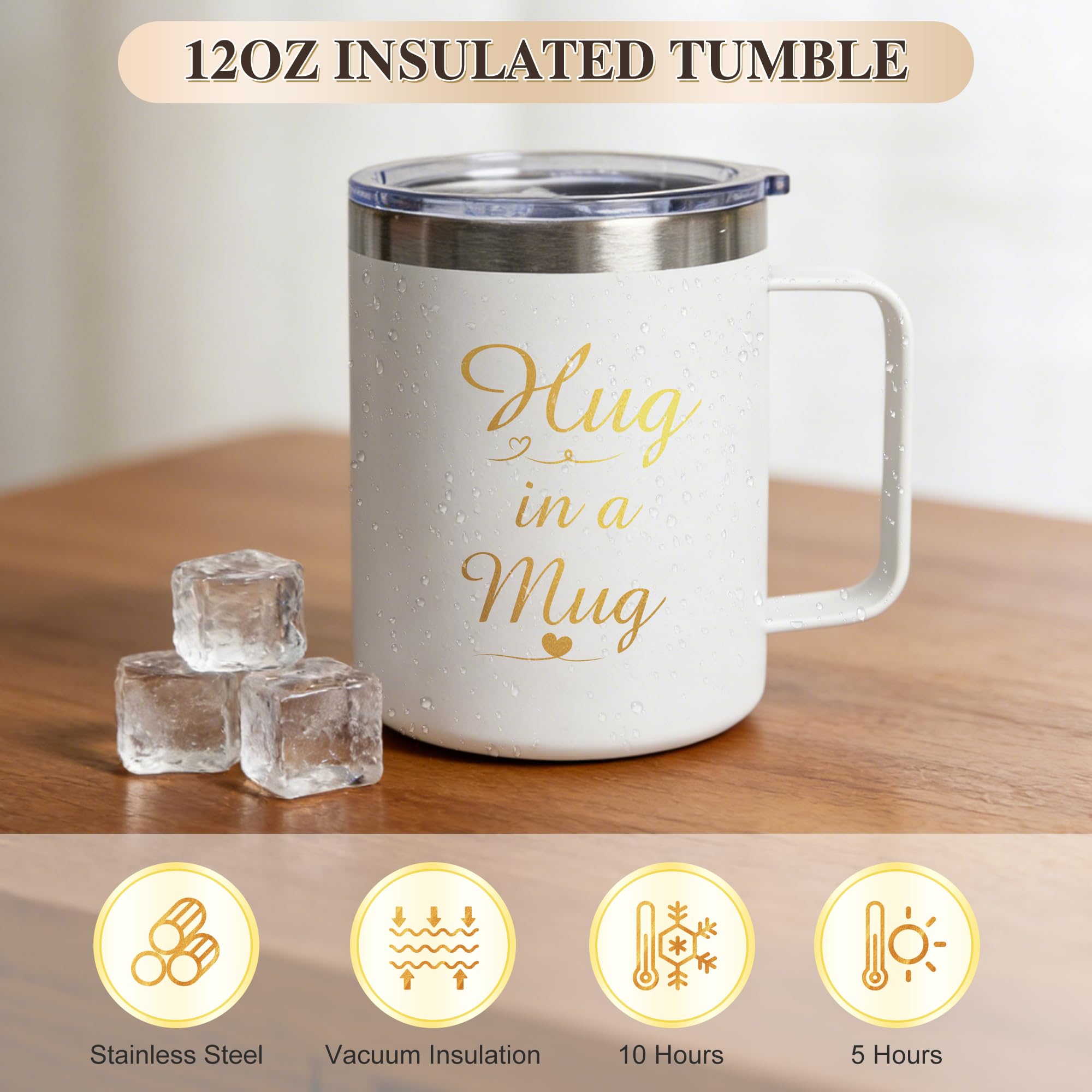 Sparkalyn taza aislada doble pared para bebidas calientes