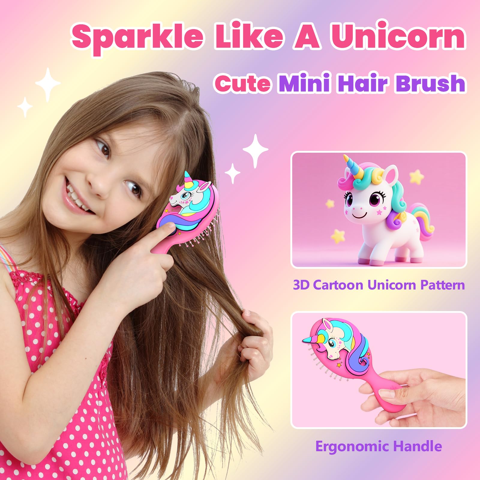Desenredante suave con puntas redondeadas para cabello sensible