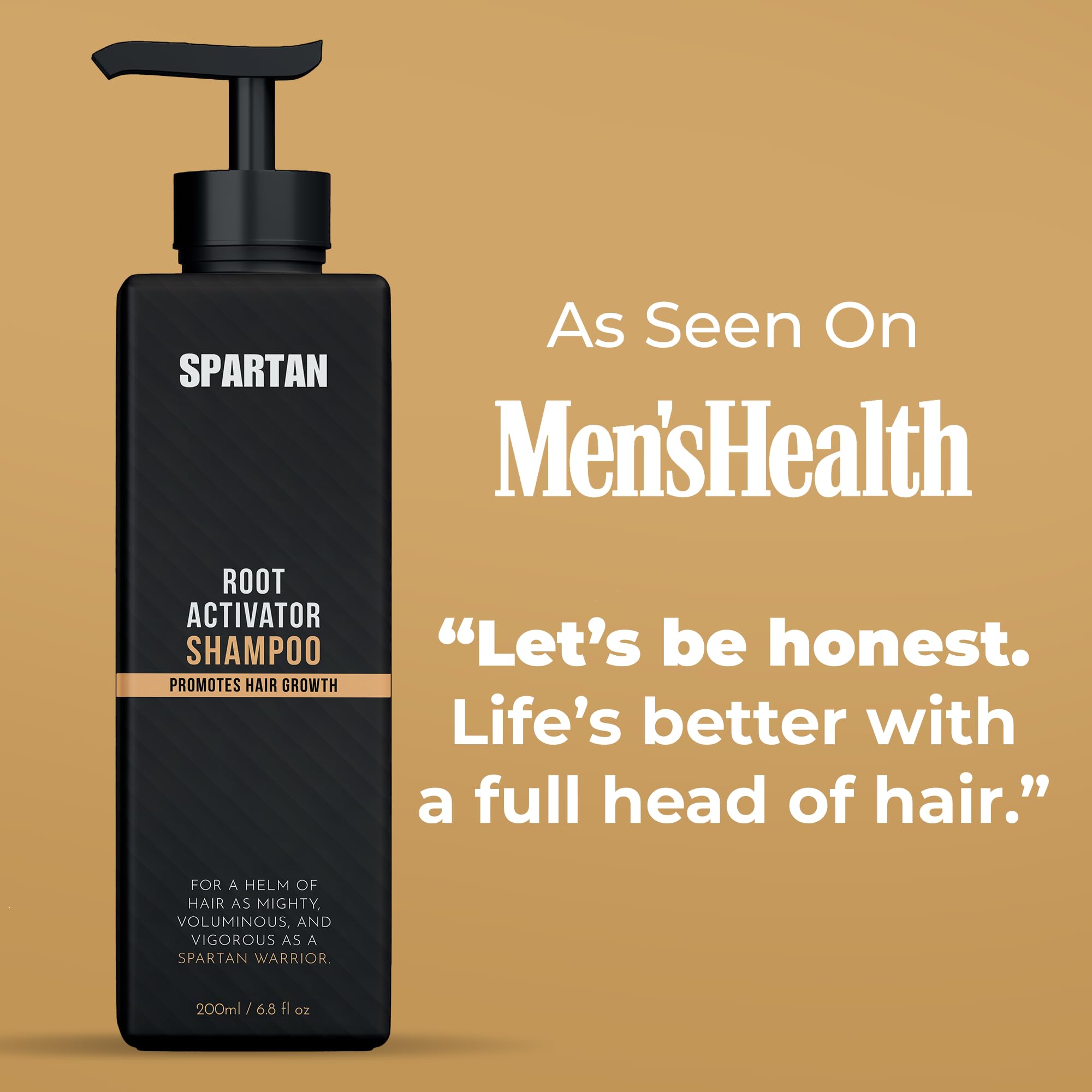 SPARTAN Root Activator Shampoo, textura cremosa que facilita una limpieza suave para todos los tipos.