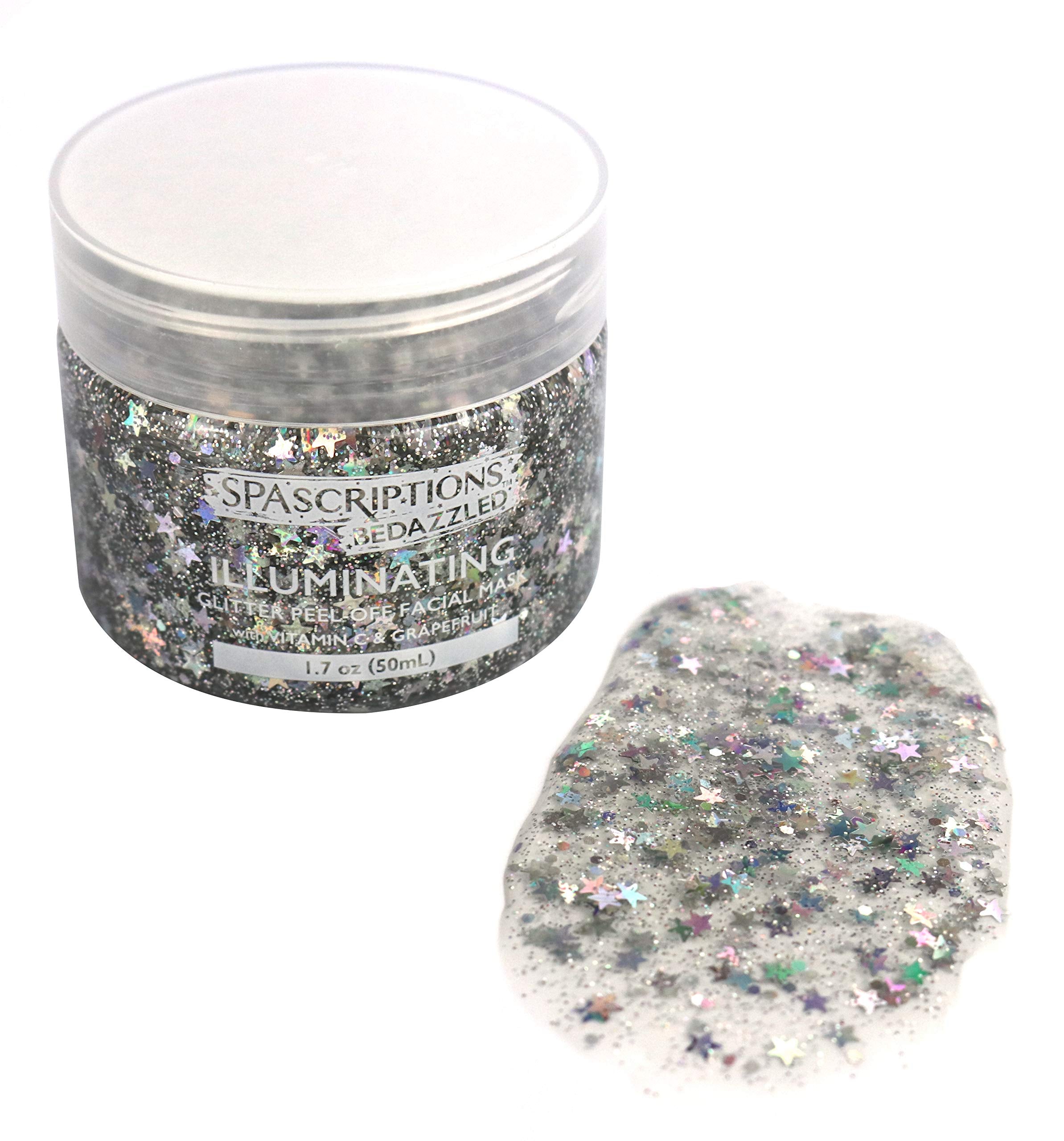 SpaScriptions Bedazzled kit de 4 piezas para spa casero con purpurina