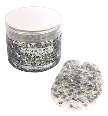 SpaScriptions Bedazzled kit de 4 piezas para spa casero con purpurina