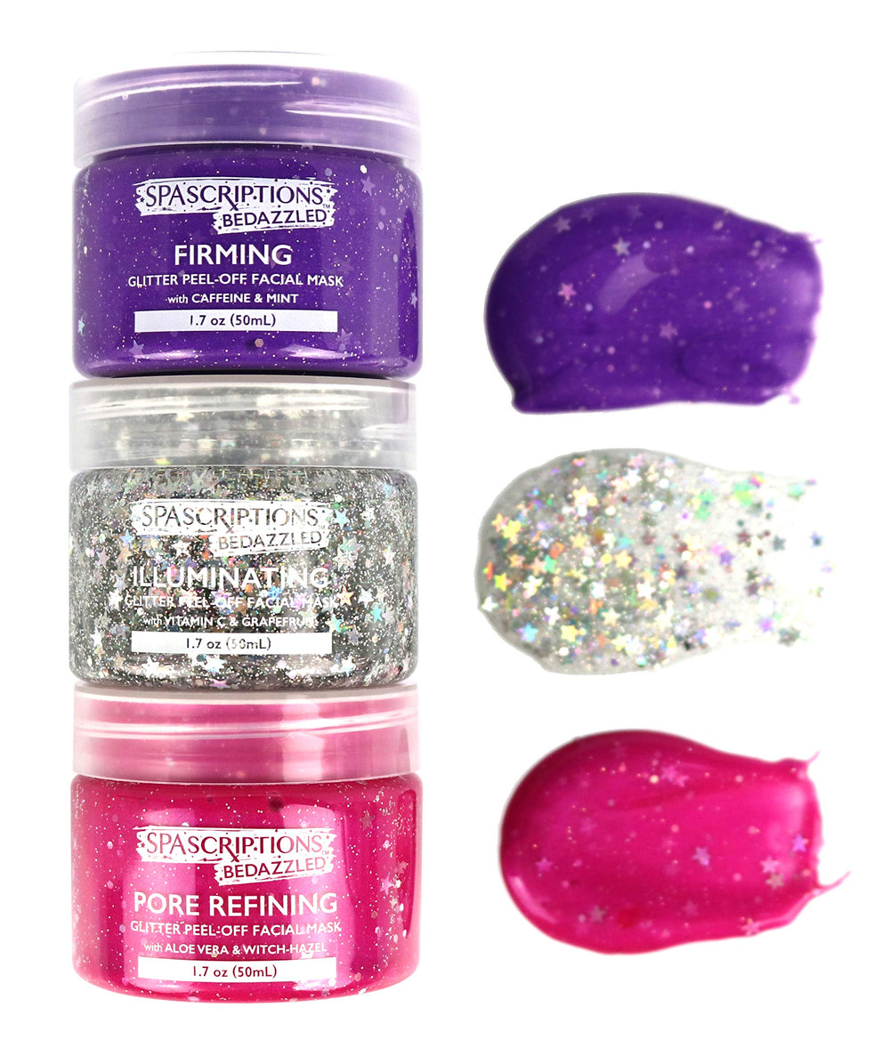 SpaScriptions Bedazzled mascarilla iluminadora con vitamina C y purpurina