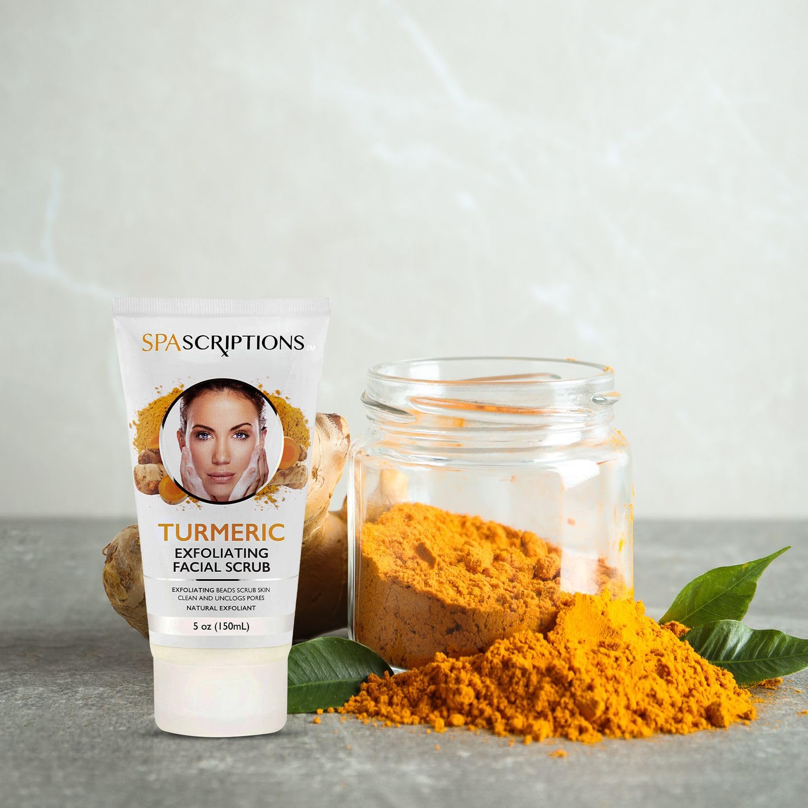SpaScriptions exfoliante facial curcuma ph balanceado para todo tipo de piel