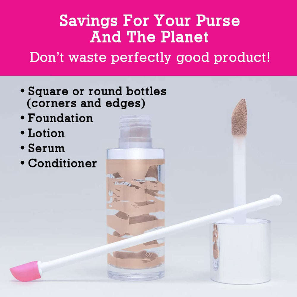 Spatty Daddy reducción de residuos de belleza al usar productos completos.