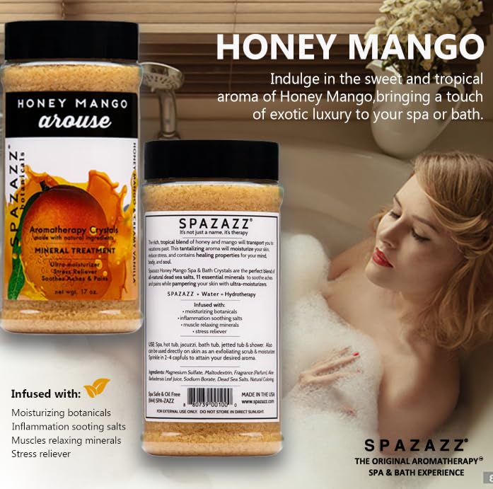 Spazazz aroma Eucalipto Menta refrescante para sensación vigorizante.
