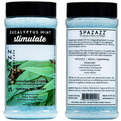 Spazazz colección botánica en envase para relajación en spa.