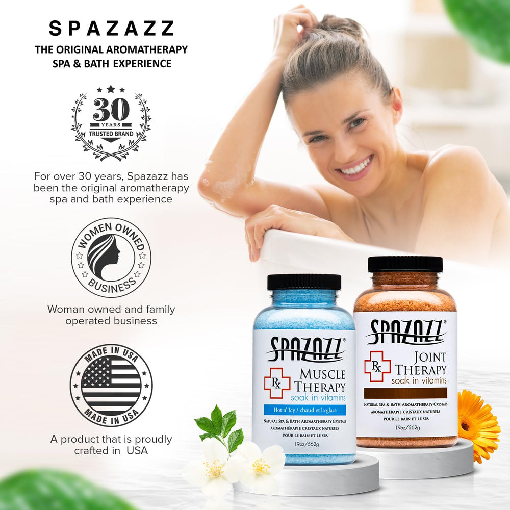Spazazz cristales de aroma Mar Muerto: minerales para relajación en baño.