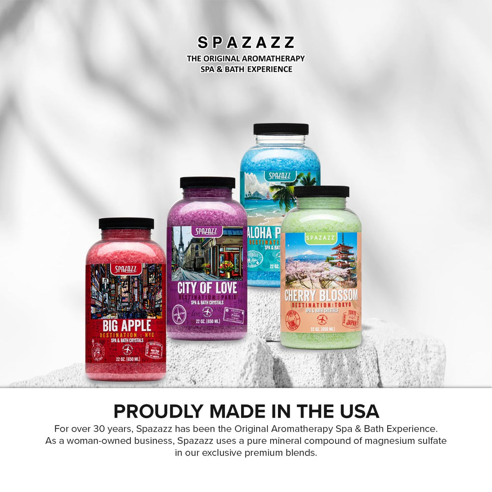 Spazazz Destinations Gran Manzana: aroma duradero para baño y spa en casa.