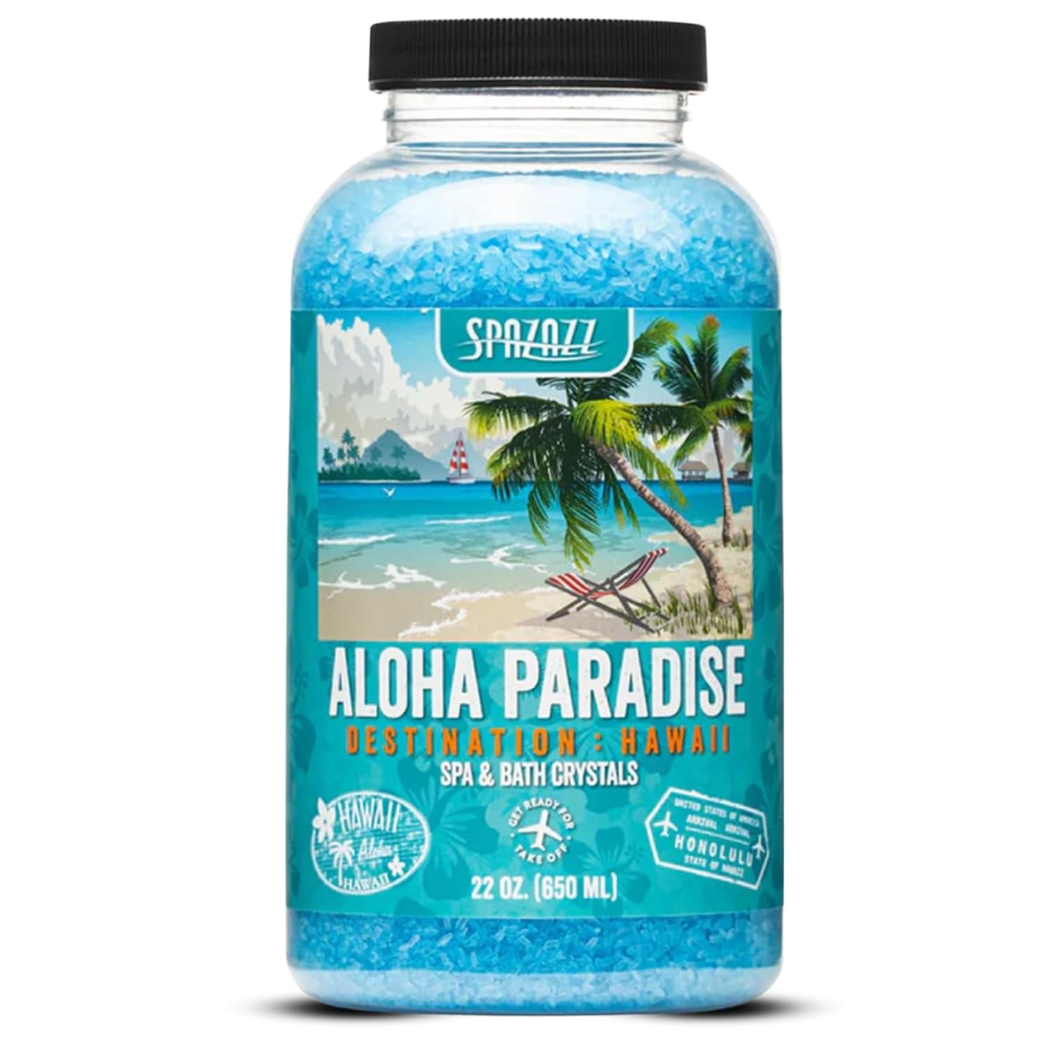 Spazazz Destinations Hawaii Aloha Paradise cristales aromaterapia para spa en casa.