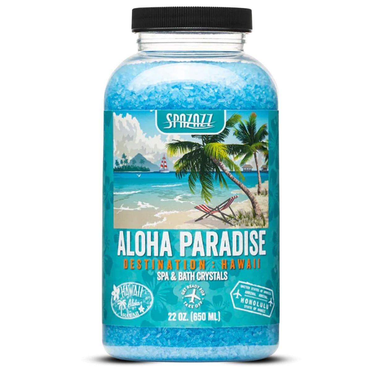 Spazazz Destinations Hawaii Aloha Paradise cristales aromaterapia para spa en casa.