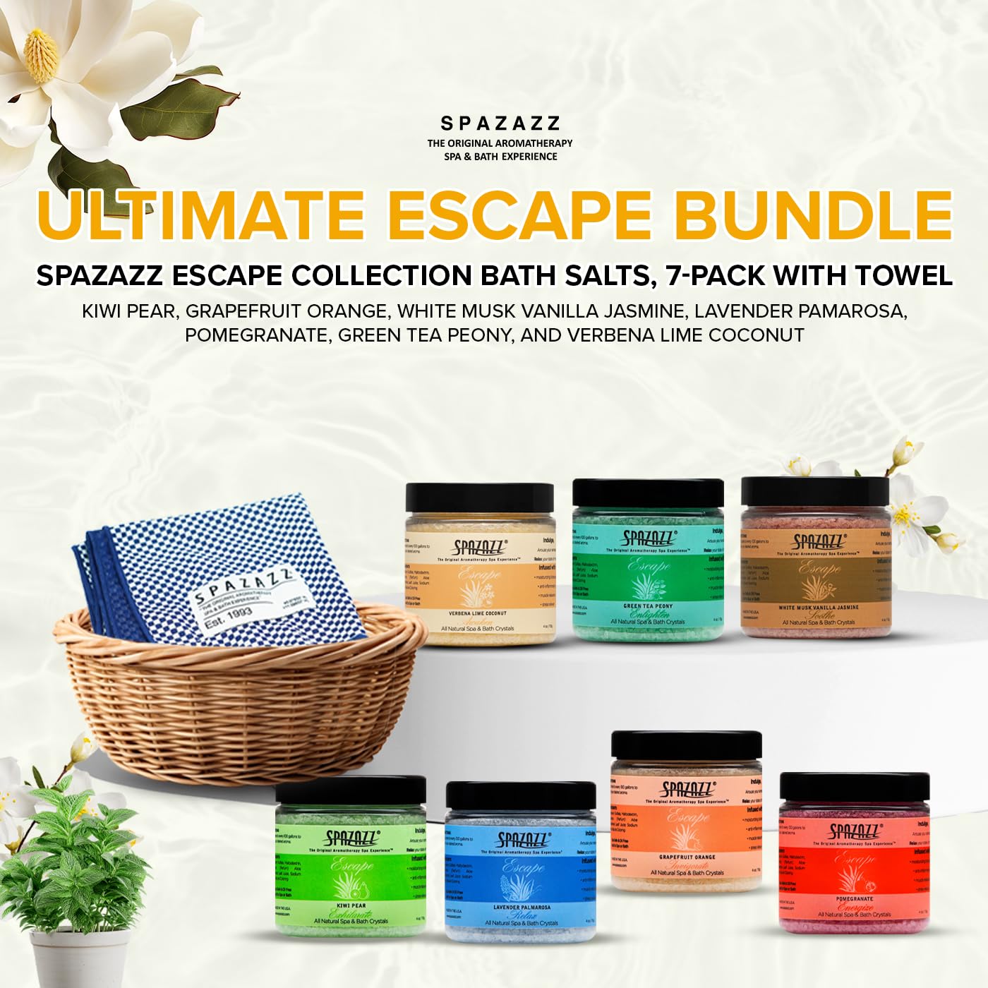 Spazazz Escape te-verde-peonia: frescura suave para un momento de calma.