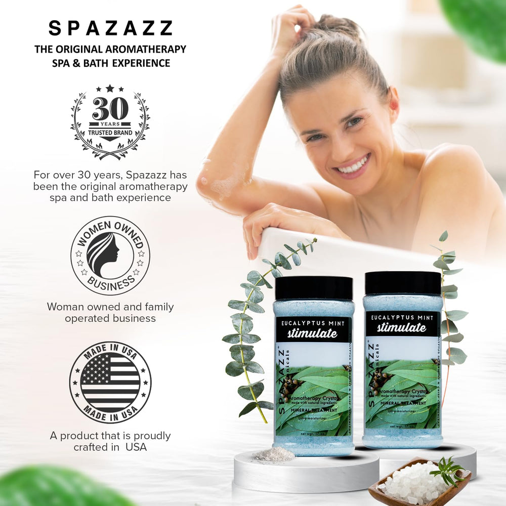 Spazazz relajación-ambiente aroma eucalipto-menta para spa en casa.