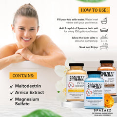 Toalla caliente/fría Spazazz RX Muscle Detox confort tras el baño