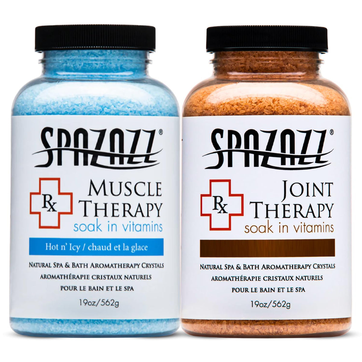 Spazazz terapia articular: cristales de sal para relajar articulaciones en casa.