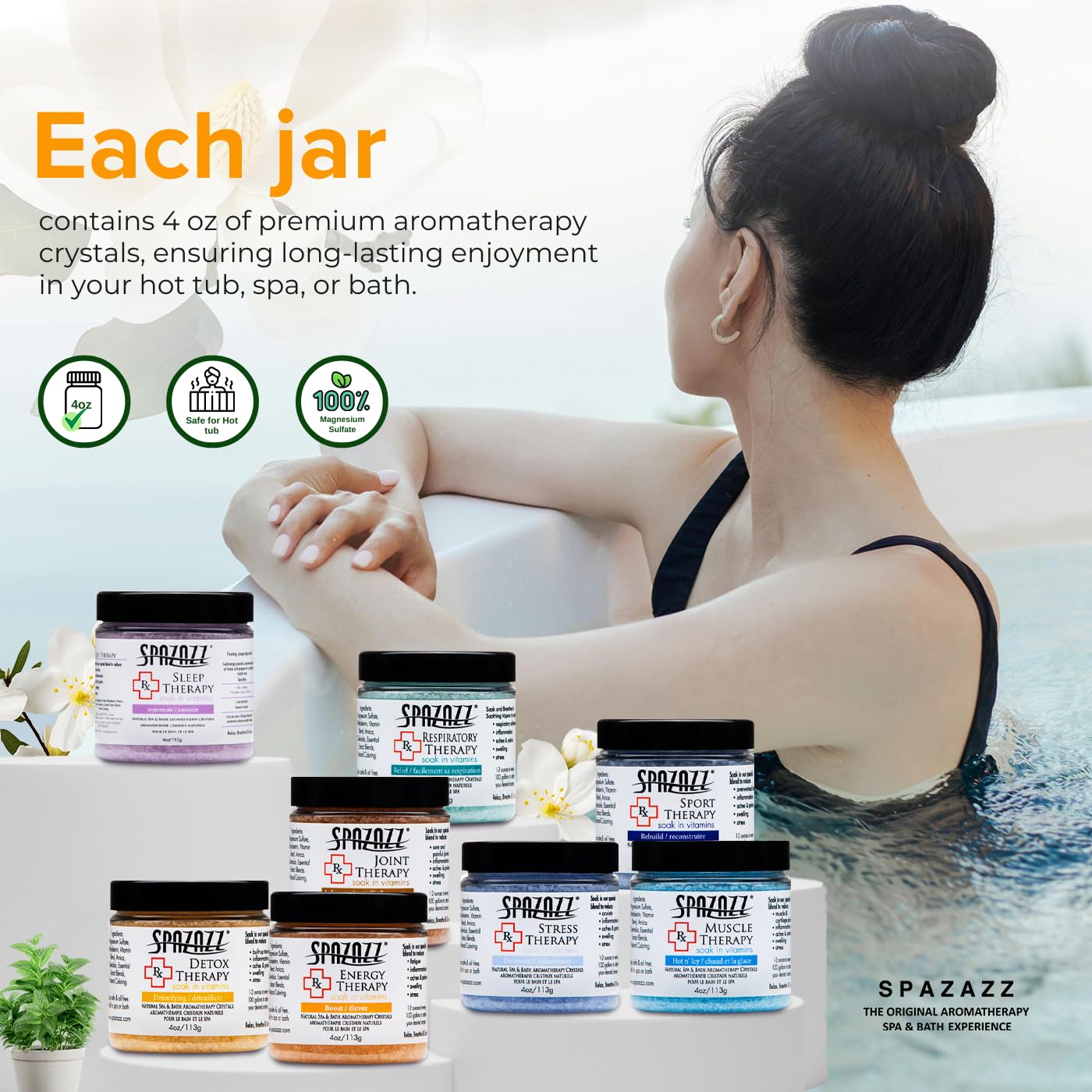Spazazz Terapia Estres: aromaterapia para reducir tensiones.
