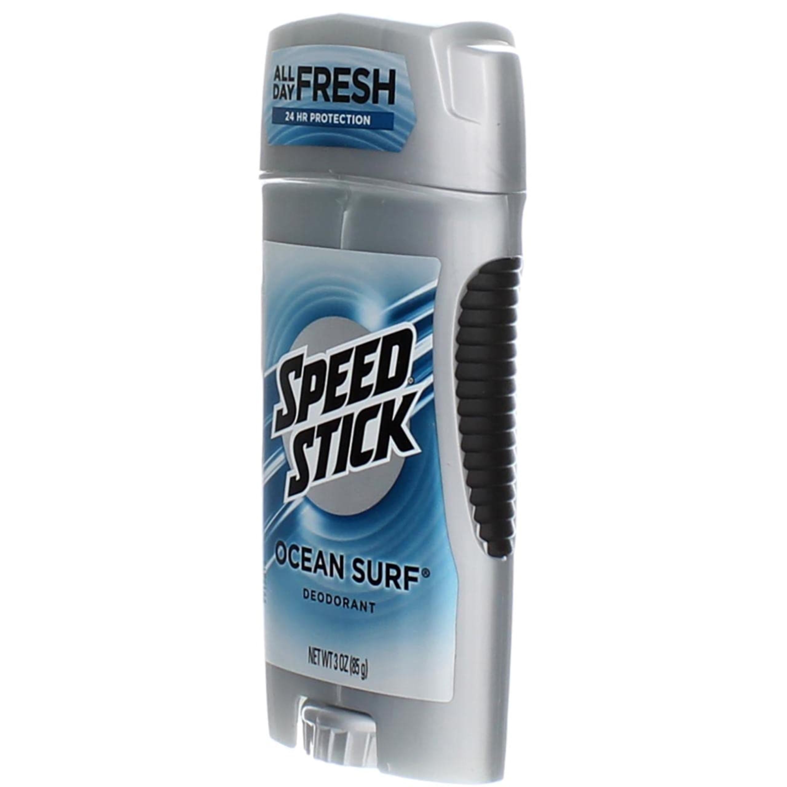 Speed Stick Desodorante Sólido Ocean Surf, persona aplicando, comodidad y control.