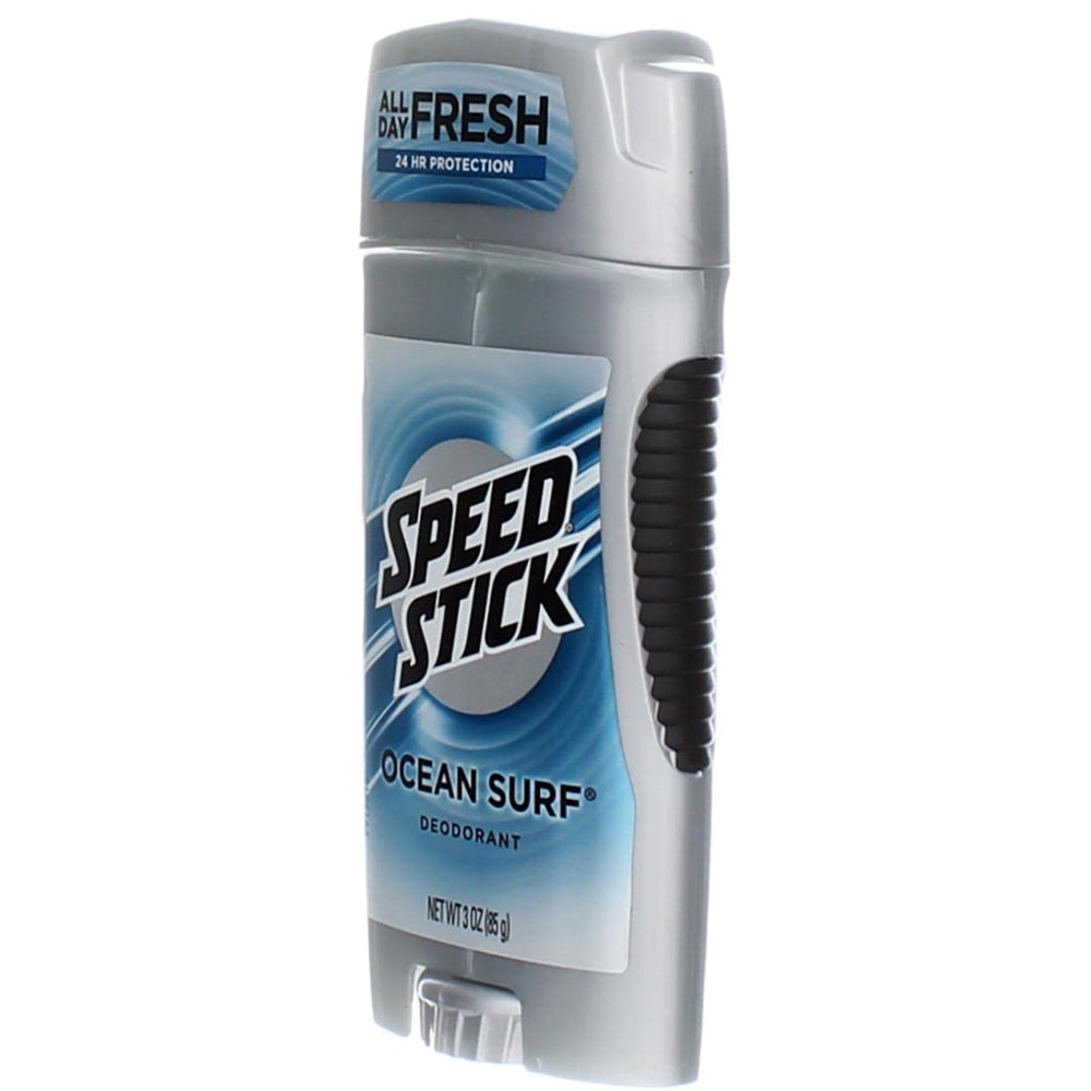 Speed Stick Desodorante Sólido Ocean Surf, persona aplicando, comodidad y control.