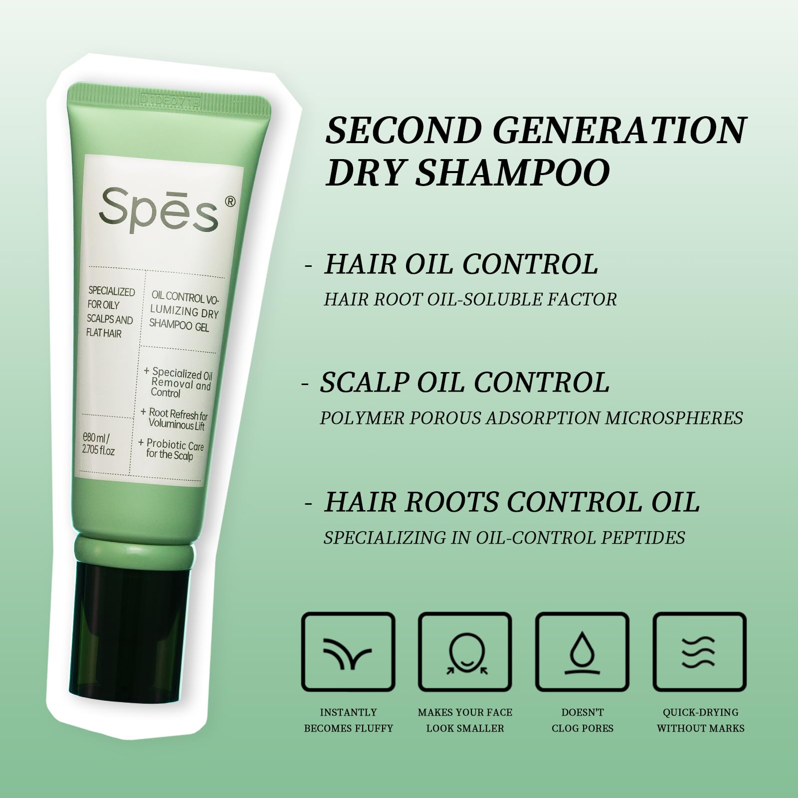 Spes gel absorbente de aceite, cabello impecable al instante