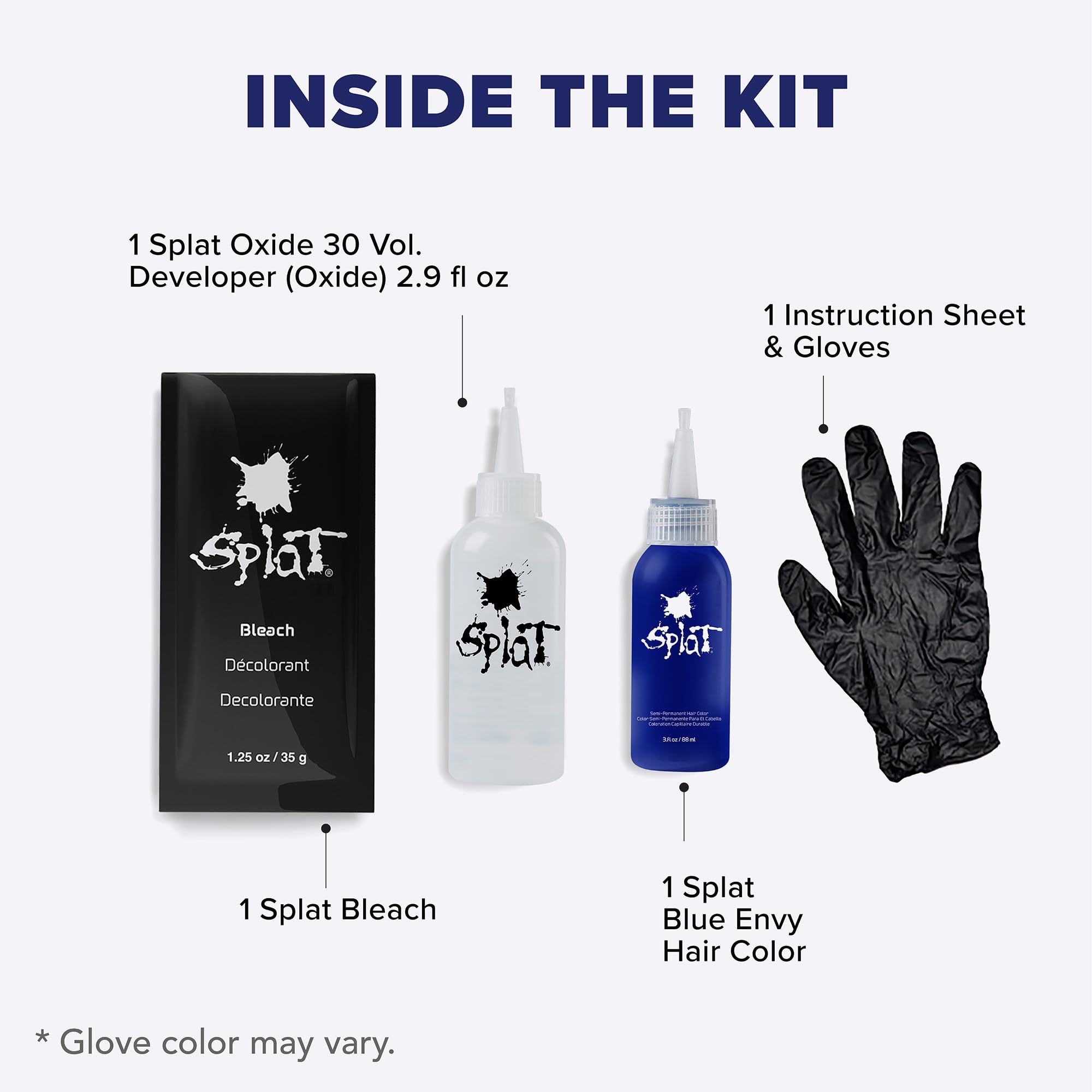 Splat Blue Envy: instrucciones claras para aplicar paso a paso.