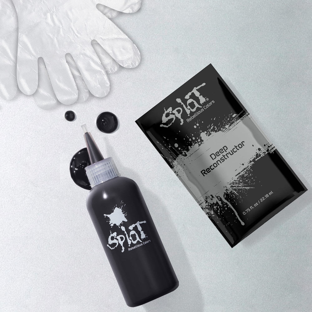 Splat Midnight Onyx: acondicionador reconstructor para sellar el color y aportar brillo.