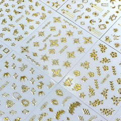 SPLOCUDU pegatinas de uñas oro corazón para un toque romántico