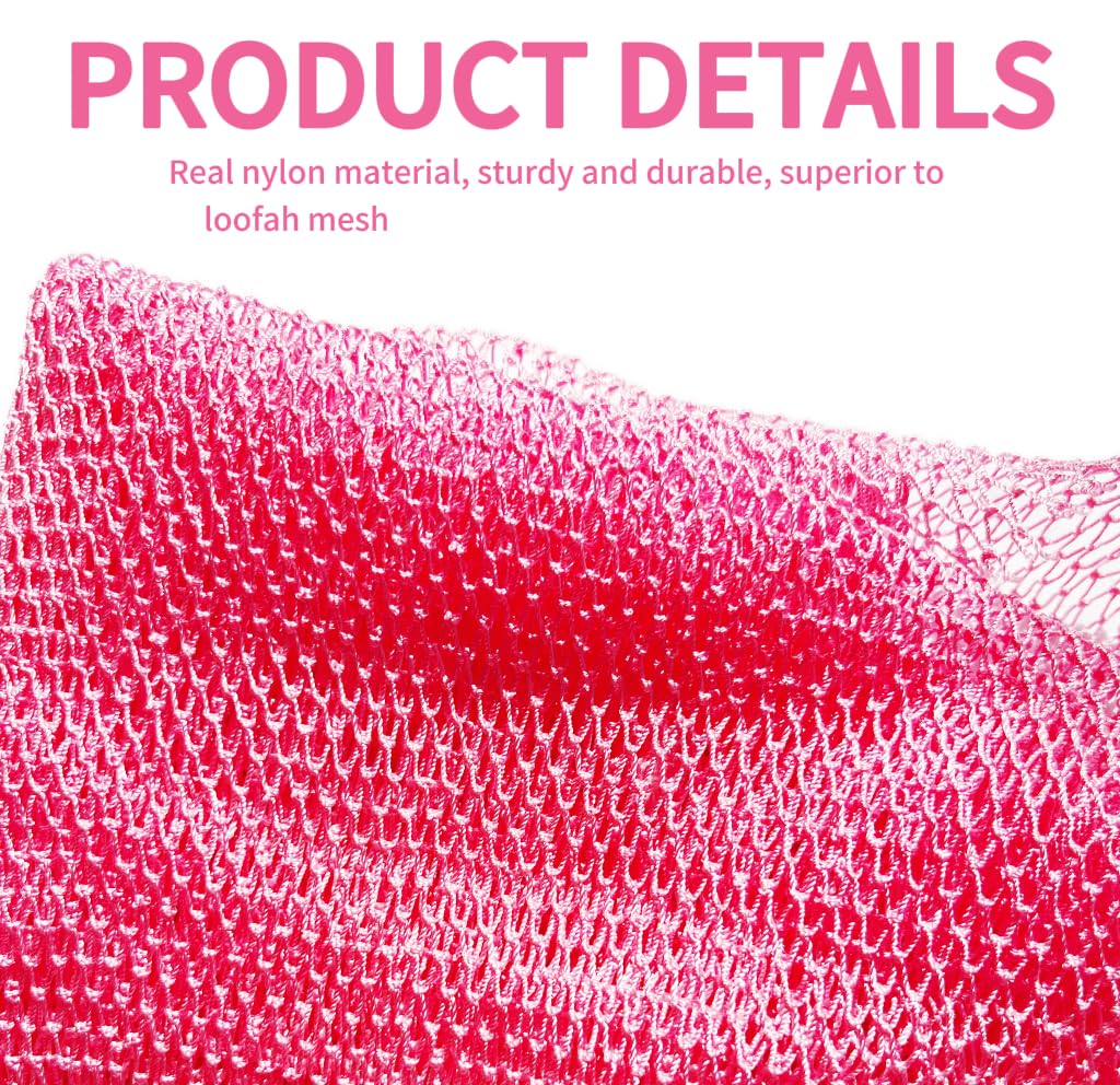 Esponja de baño rosa SPMKTBOZAI para limpieza diaria