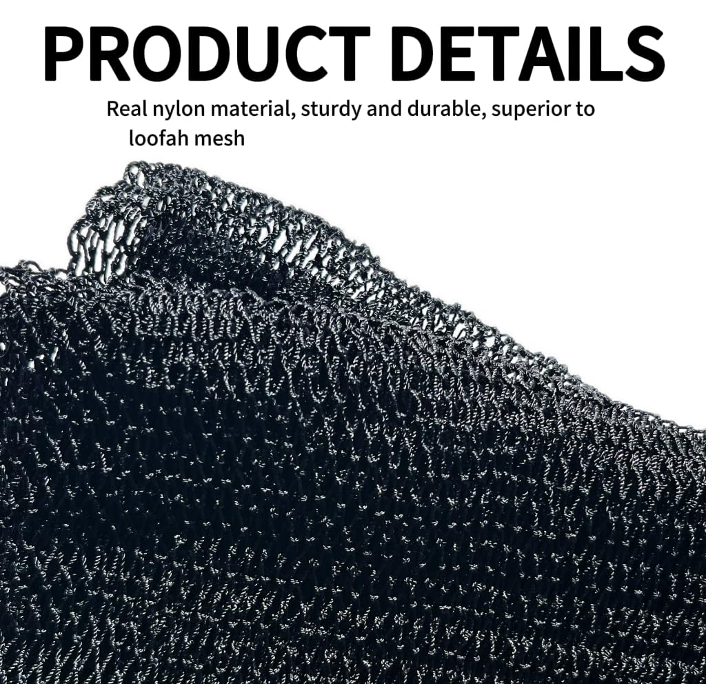 SPMKTBOZAI esponja de red africana: nylon resistente para exfoliación suave.