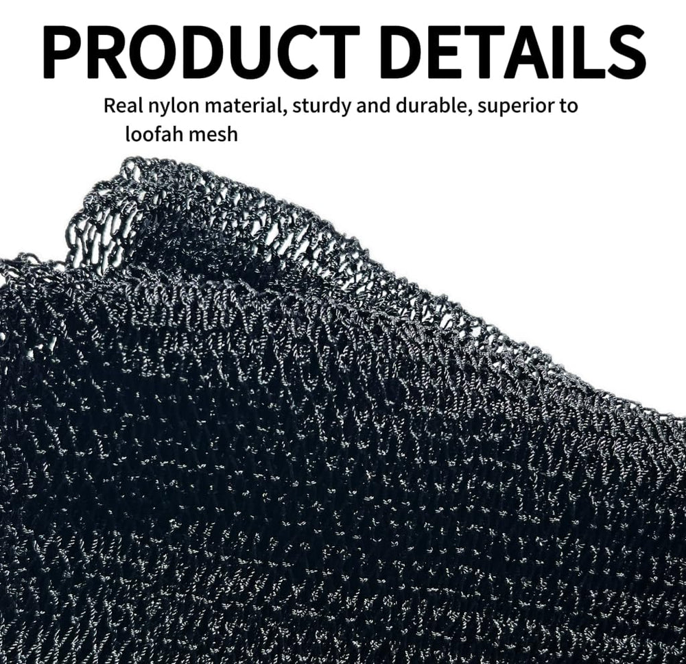 SPMKTBOZAI esponja de red africana: nylon resistente para exfoliación suave.