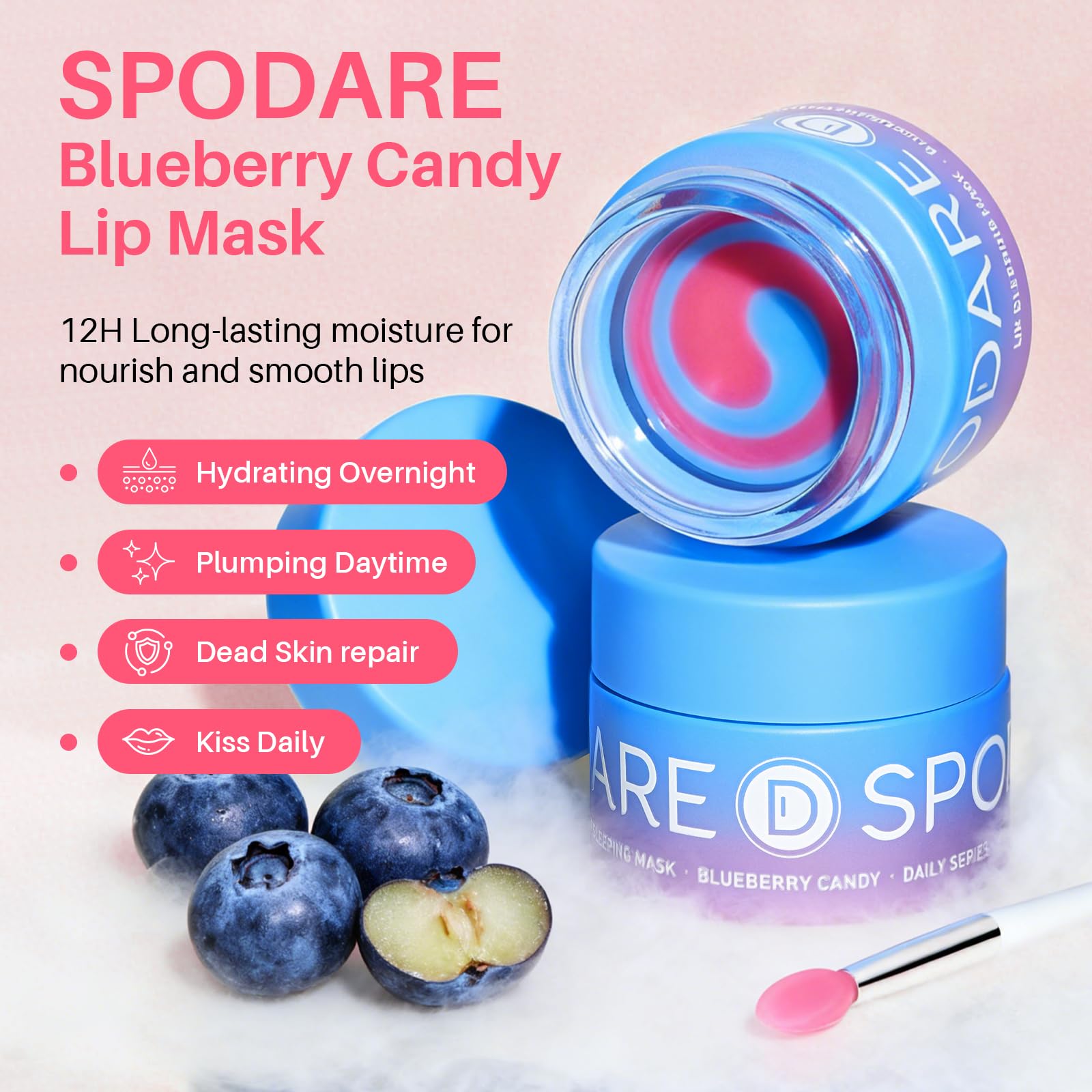 SPODARE Mascarilla Labial Textura Gel Higiénica se aplica sin esfuerzo