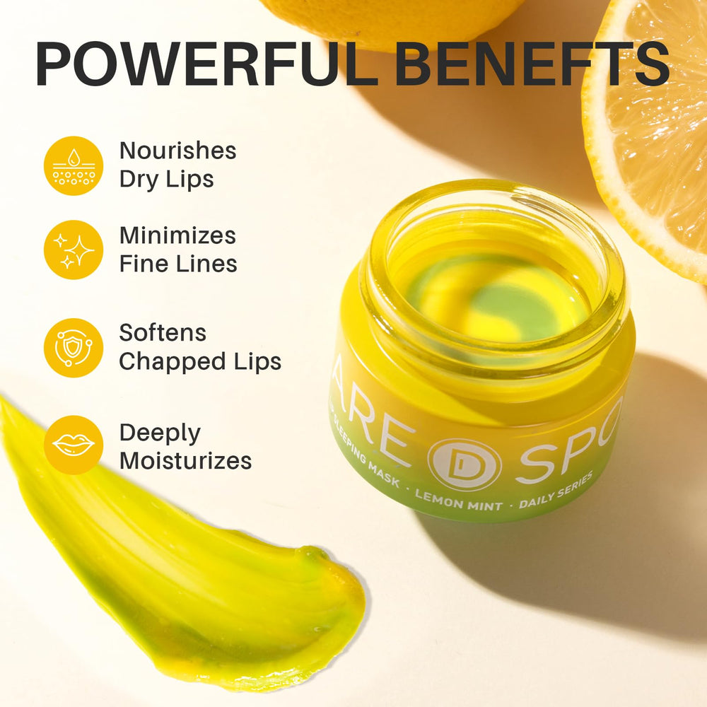 SPODARE mascarilla labial aroma limón menta, sensación fresca y vigorizante.