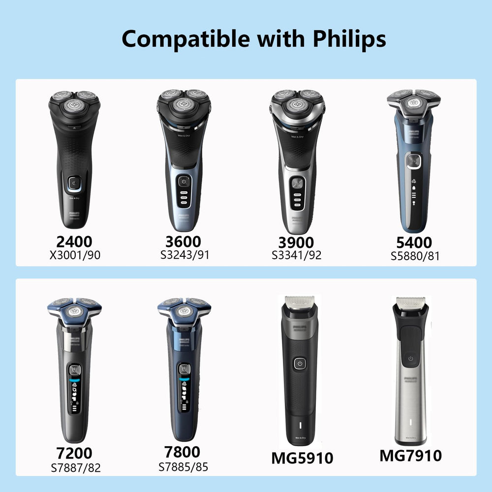 SPOLANEL cable de 1 m para Philips Norelco, permite recargas en casa sin estrés