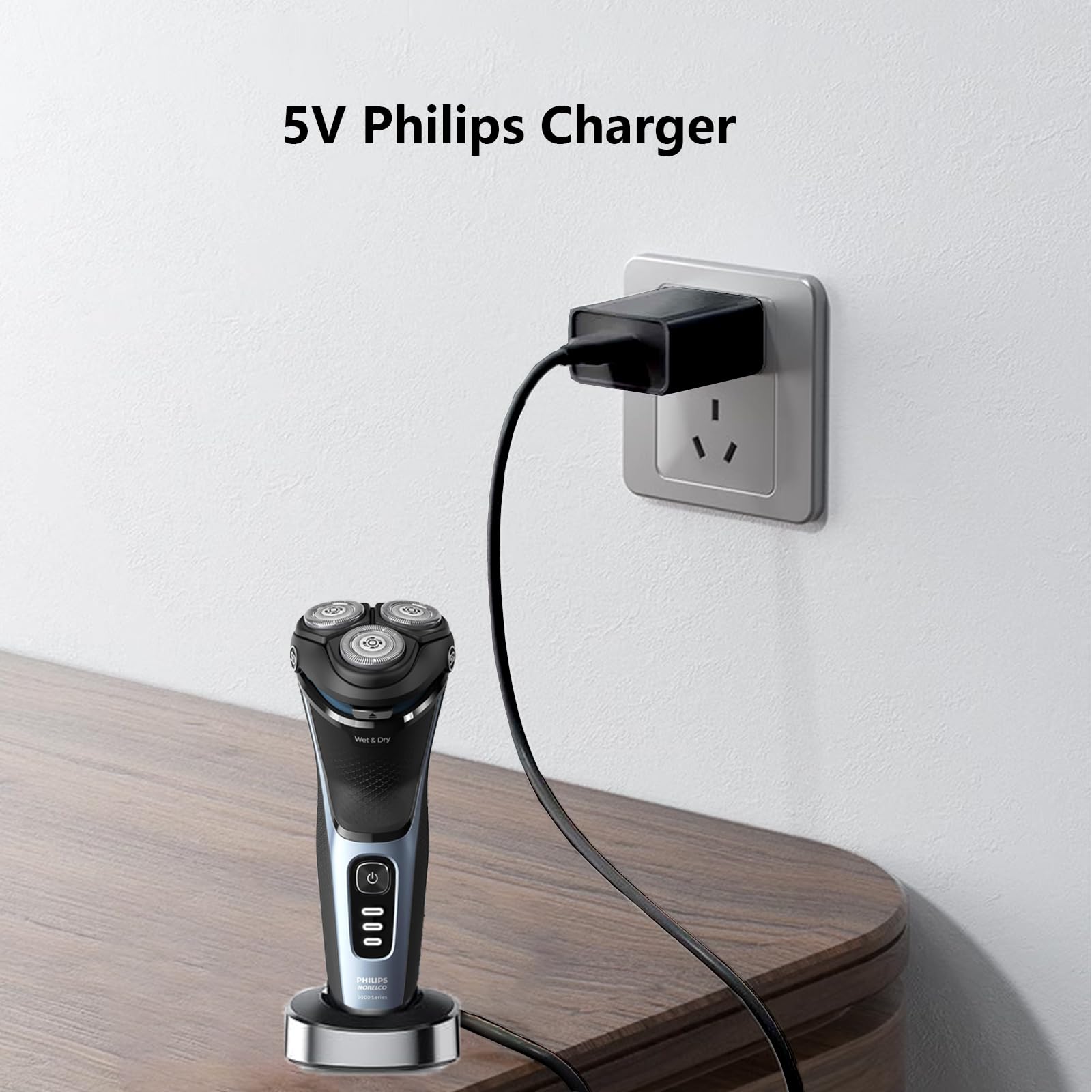SPOLANEL conector cargador para Philips Norelco QP, carga eficiente y estable