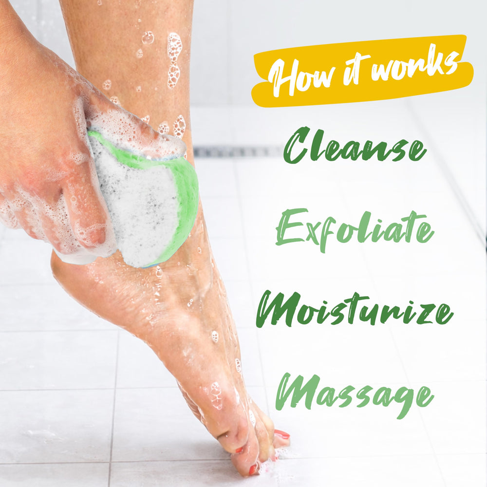 Spongeables para pies esponja con spa casero y limpieza suave