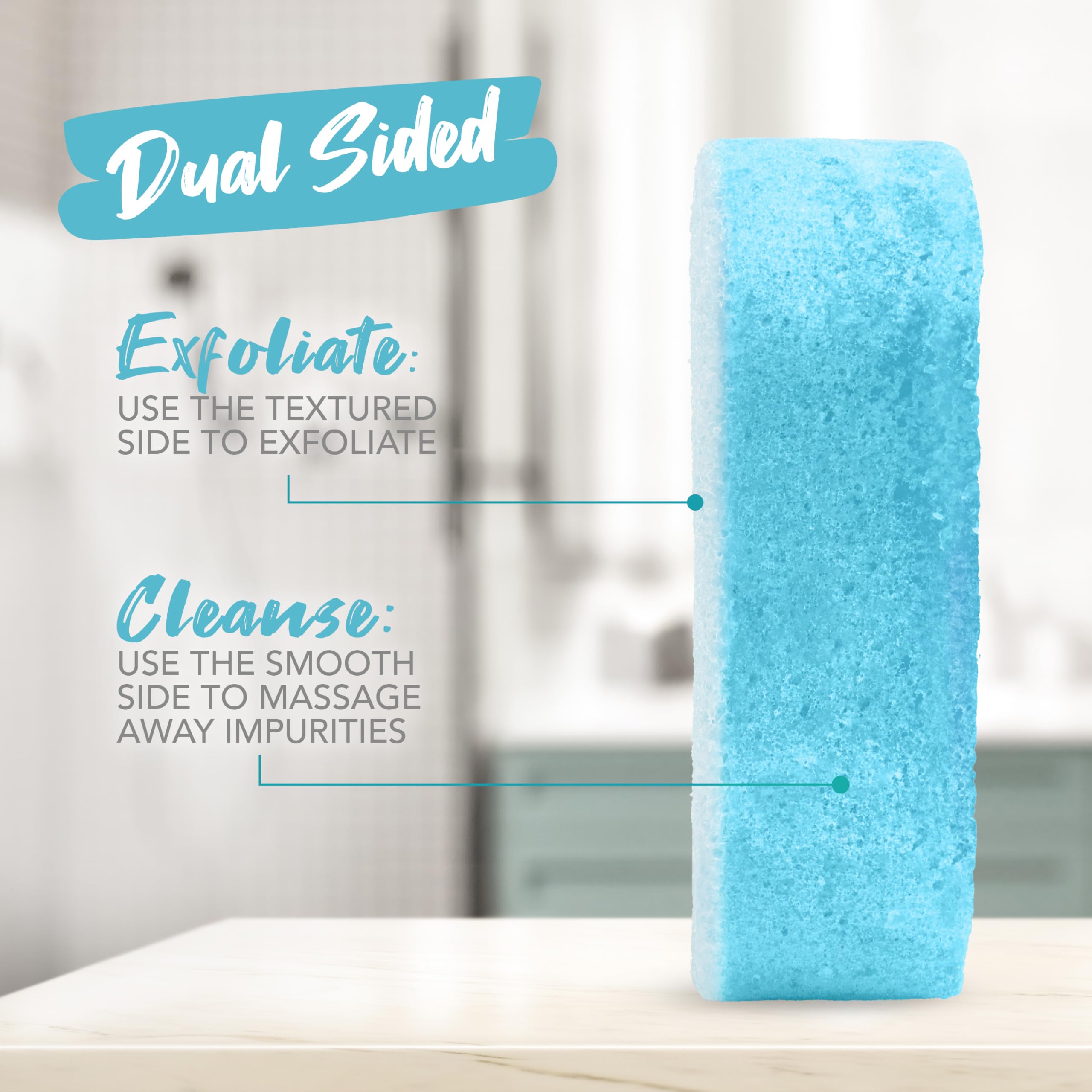 Spongeables Pedi Scrub: aroma limpio y fresco para spa en casa.