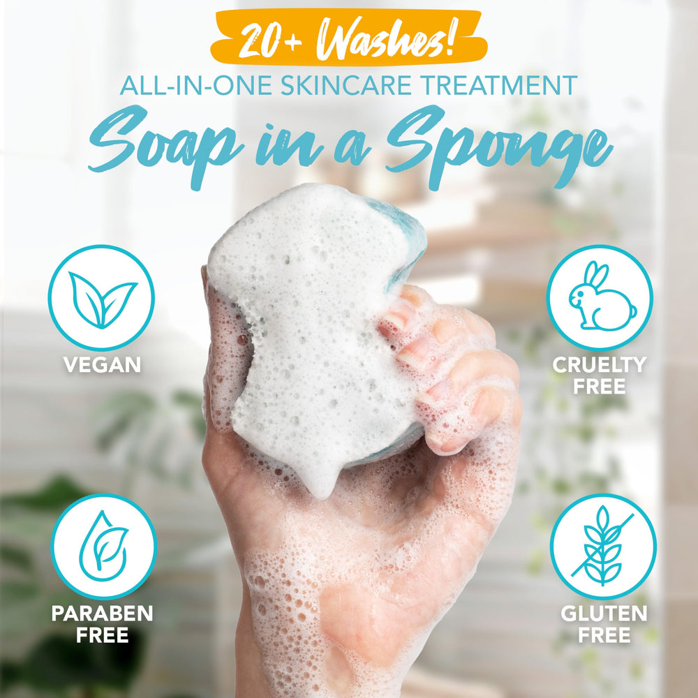 Spongeables Pedi Scrub: masaje circular para pies tras la ducha.