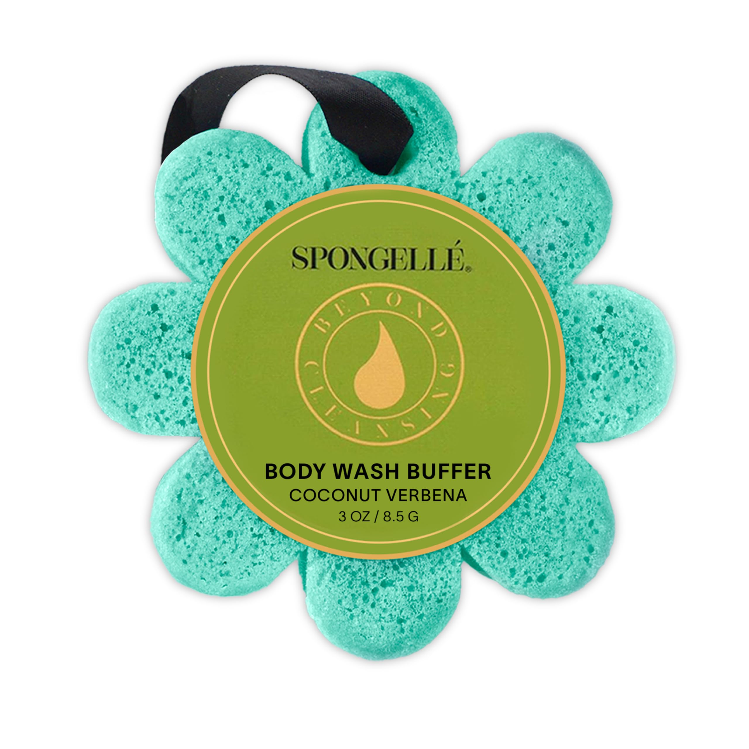 SPONGELLÉ Coco Verbena Flor Silvestre: esponja con gel incorporado para exfoliar e hidratar la piel.