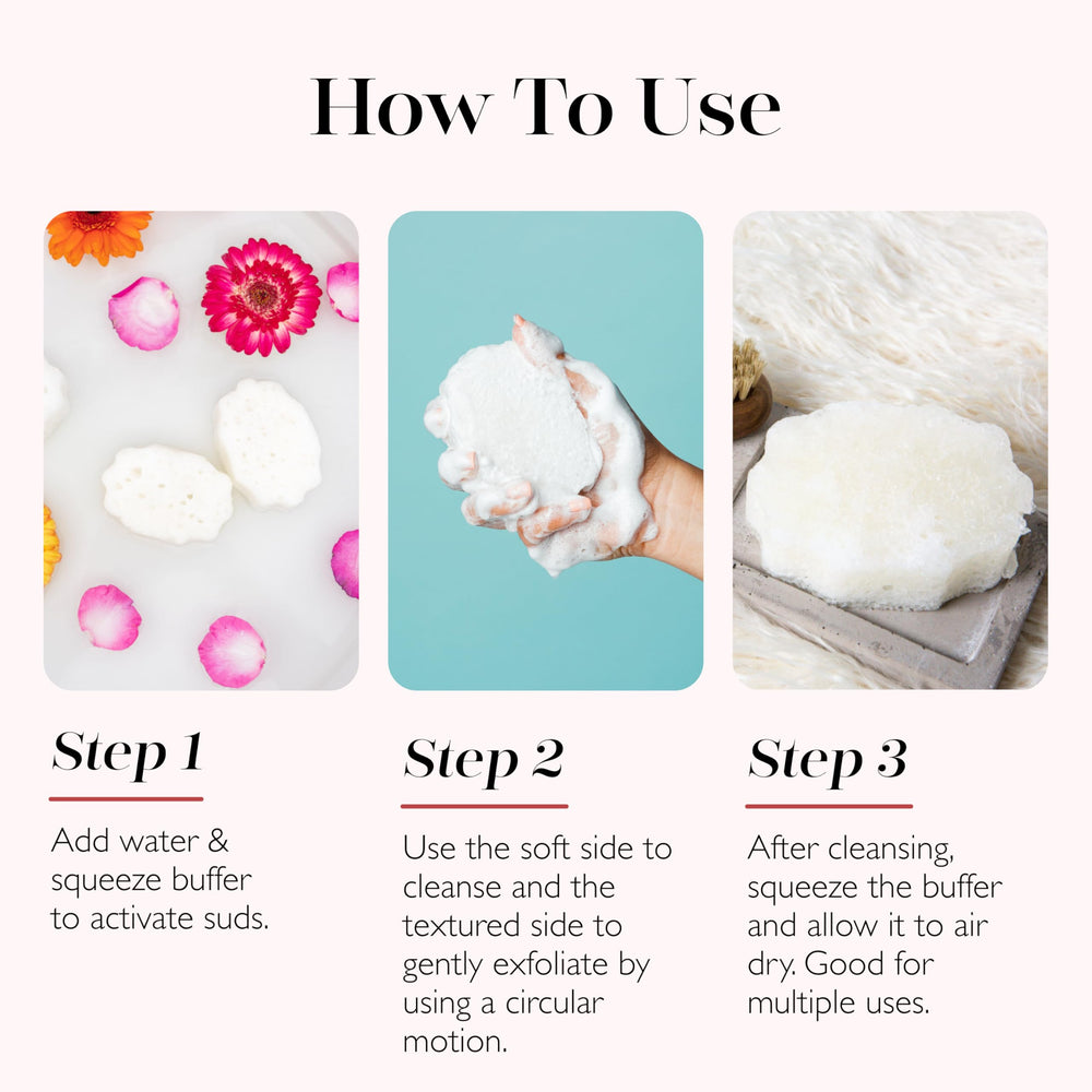SPONGELLÉ Coconut Verbena Pedi-Buffer 30+ usos para cuidado continuo.