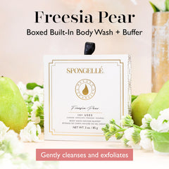 SPONGELLÉ Fresia Pera Flor Silvestre: caja elegante para regalo