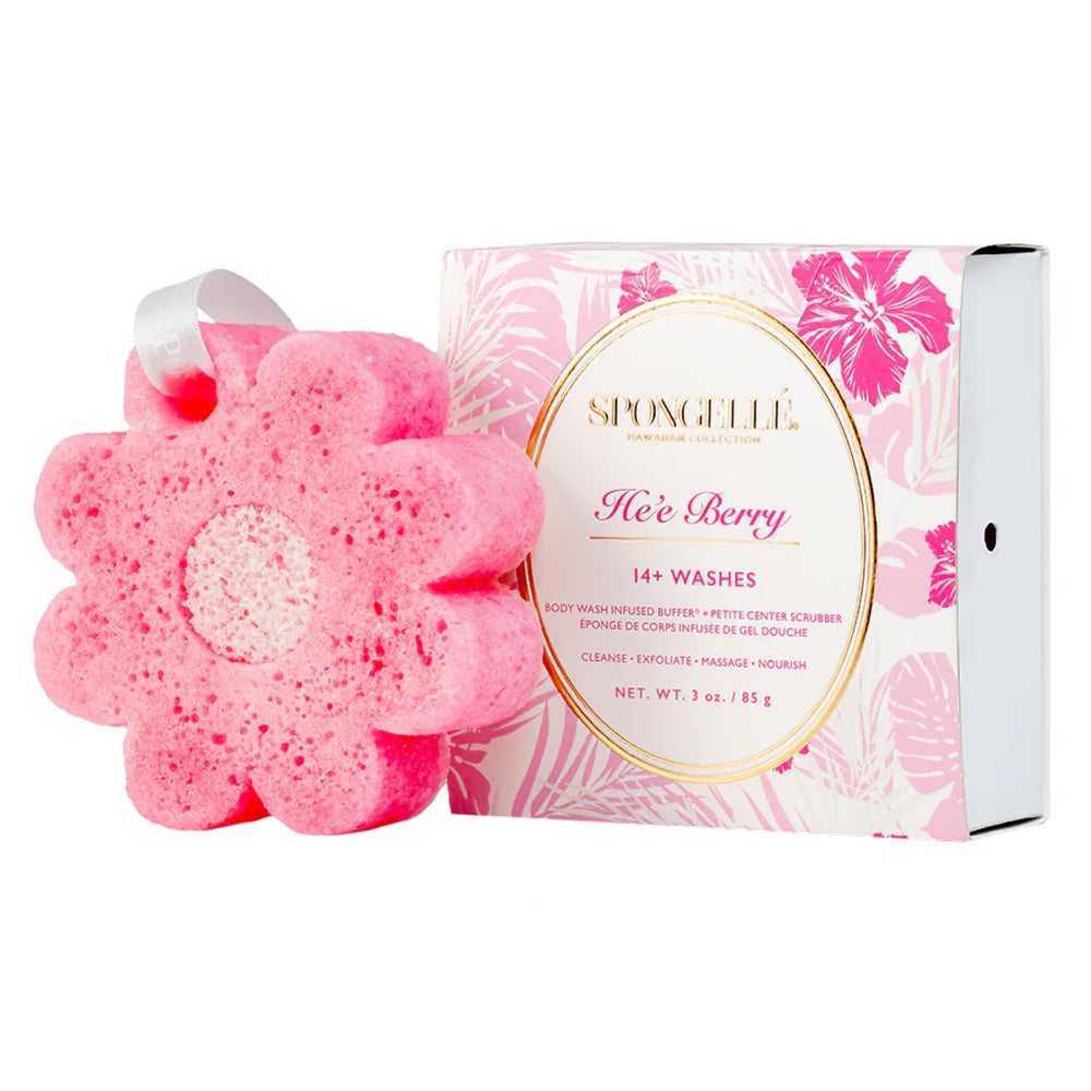 SPONGELLÉ He'e Berry: empaque elegante y aroma tropical para renovar la piel.