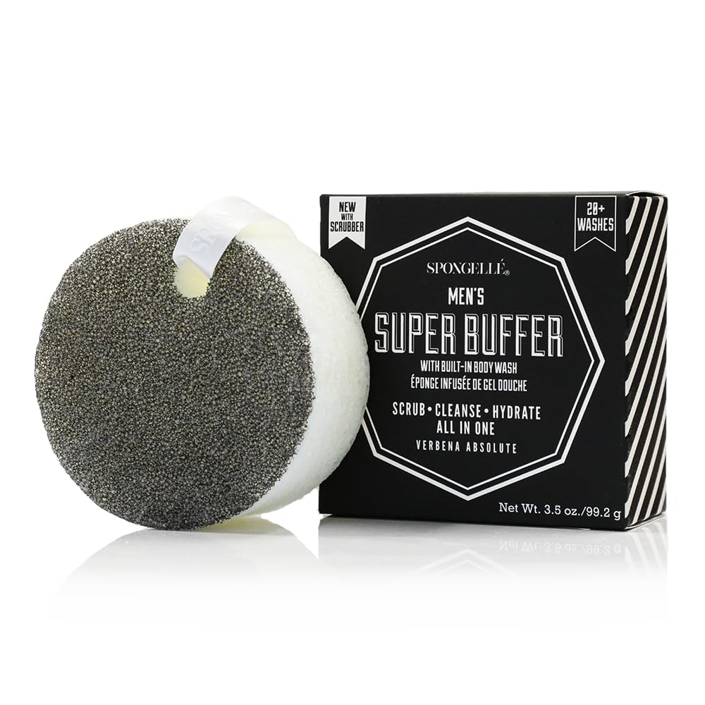 SPONGELLÉ Buffer para Hombres Verbena: flor-esponja lista para ducha aromática