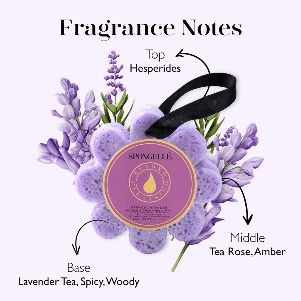 SPONGELLÉ Infusión de lavanda francesa para una experiencia perfumada.